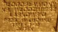 LASKOWSKI Vladimir - Commemorative plaque, Underground Resistance State monument, Poznań, source: own collection; CLICK TO ZOOM AND DISPLAY INFO