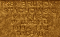 STACHOWSKI Bruno - Commemorative plaque, Underground Resistance State monument, Poznań, source: own collection; CLICK TO ZOOM AND DISPLAY INFO