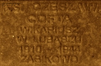 COFTA Ceslav - Commemorative plaque, Underground Resistance State monument, Poznań, source: own collection; CLICK TO ZOOM AND DISPLAY INFO
