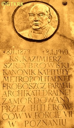 SZREYBROWSKI Casimir - Commemorative plaque, St Margaret church, Poznań; source: thanks to Mr Andrew Maliński’s kindness (private correspondence, 22.01.2023), own collection; CLICK TO ZOOM AND DISPLAY INFO