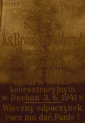 HERUD Bronislav - Commemorative plaque, parish church, Radlin, source: www.polskaniezwykla.pl, own collection; CLICK TO ZOOM AND DISPLAY INFO