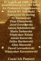 OSMAŃSKI Vladislav - Commemorative plague, monument, Radomno, source: pisolsztyn.org.pl, own collection; CLICK TO ZOOM AND DISPLAY INFO