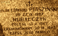 PTASZYŃSKI Edward - Commemorative plaque, Limanowskiego str., Radom, source: www.majorhubal.pl, own collection; CLICK TO ZOOM AND DISPLAY INFO