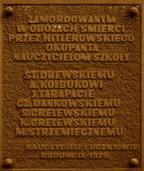 GRELEWSKI Casimir - Commemorative plaque, Automotive Group of Schools, Radom, source: radom.city, own collection; CLICK TO ZOOM AND DISPLAY INFO