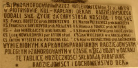 PAWŁOWSKI Roman - Commemorative plaque, Assumption of the Holy Mary church, Radziejów, source: own collection; CLICK TO ZOOM AND DISPLAY INFO