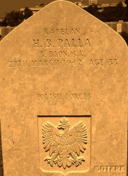PALLA Hermenegild (Fr Bogumil) - Tomb, Ramleh Commonwealth War Graves Commission Cemetery, Ramla, Israel, source: www.encyklo.pl, own collection; CLICK TO ZOOM AND DISPLAY INFO
