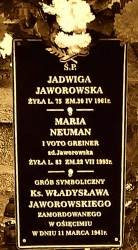 JAWOROWSKI Vladislav - Cenotaph, cemetery, Rembertów; source: thanks to Mr Marius Greiner and Fr Błoński kindness (private correspondence, 04.03.2018), own collection; CLICK TO ZOOM AND DISPLAY INFO