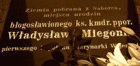 MIEGOŃ Vladislav - Commemorative plaque, Joseph Piłsudski's Sea Man of Honour Avenue, Rewa, source: www.kosakowo.pl, own collection; CLICK TO ZOOM AND DISPLAY INFO