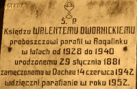 DWORNICKI Valentine - Commemorative plaque, Rogalinek, source: www.wtg-gniazdo.org, own collection; CLICK TO ZOOM AND DISPLAY INFO