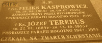 KASPROWICZ Felix - Tomb, cemetery, Rogóźno, source: www.rogozno.diecezja.lublin.pl, own collection; CLICK TO ZOOM AND DISPLAY INFO