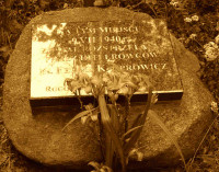 KASPROWICZ Felix - Cross and commemorative plaque at the place of murder, Rogóźno, source: www.rogozno.diecezja.lublin.pl, own collection; CLICK TO ZOOM AND DISPLAY INFO
