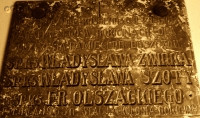 SZOTA Vladislav - Commemorative plague, Holy Family parish church, Rokiciny, source: panaszonik.blogspot.com, own collection; CLICK TO ZOOM AND DISPLAY INFO