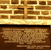 NIWA Andrew - Commemorative plaque, Transfiguration parish church, Ropczyce, source: www.miejscapamiecinarodowej.pl, own collection; CLICK TO ZOOM AND DISPLAY INFO