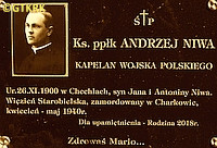NIWA Andrew - Commemorative plaque, cenotaph?, Ropczyce, source: twojpowiat.eu, own collection; CLICK TO ZOOM AND DISPLAY INFO