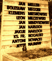 NOGALSKI Francis - Commemorative plaque, monument, Rudzki Most, source: wabrzezno.org, own collection; CLICK TO ZOOM AND DISPLAY INFO