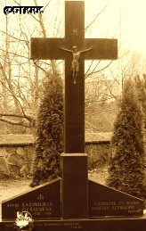 OLŠAUSKAS Casimir - Commemorative cross, Salantai, Lithuania, source: lt.wikipedia.org, own collection; CLICK TO ZOOM AND DISPLAY INFO