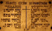 SZAFRANIEC Stanislav (Fr Joachim) - Commemorative plaque, monastery, Skępe, source: www.genealogia.okiem.pl, own collection; CLICK TO ZOOM AND DISPLAY INFO
