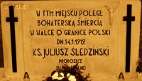 ŚLEDZIŃSKI Juliusz Karol - Pomnik, miejce śmierci, Słupia Kapitulna, źródło: www.slupiakapitulna.cba.pl, zasoby własne; KLIKNIJ by POWIĘKSZYĆ i WYŚWIETLIĆ INFO