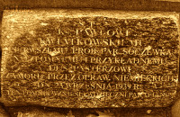 KWIATKOWSKI Paul - Grave plague, parish cemetery, Soczewka, source: groby.radaopwim.gov.pl, own collection; CLICK TO ZOOM AND DISPLAY INFO