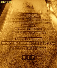 SZUMAN Anthony Henry - Tobstone, parish cemetery, Starogard Gdański, source: kpbc.umk.pl, own collection; CLICK TO ZOOM AND DISPLAY INFO