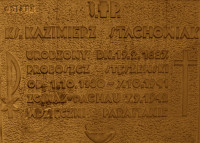 STACHOWIAK Casimir Alexander - Commemorative plaque, parish church, Stęszew, source: www.wtg-gniazdo.org, own collection; CLICK TO ZOOM AND DISPLAY INFO