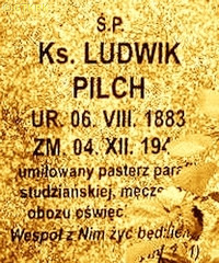 PILCH Ludwik - Cenotaf, cmentarz parafialny, Studzianna-Poświętne, źródło: panaszonik.blogspot.com, zasoby własne; KLIKNIJ by POWIĘKSZYĆ i WYŚWIETLIĆ INFO
