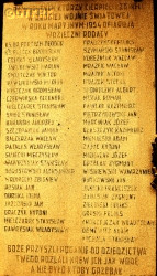 PLACEK Bronislav - Commemorative plaque, St Casimir church, Świnice Warckie, source: panaszonik.blogspot.com, own collection; CLICK TO ZOOM AND DISPLAY INFO