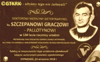 GRACZ Stephen - Commemorative plaque, parish church, Sypniewo, source: www.facebook.com, own collection; CLICK TO ZOOM AND DISPLAY INFO