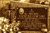 OZIĘBŁOWSKI Michael - Tombstone, cenotaph?, parish cemetery, Szymanów, source: www.findagrave.com, own collection; CLICK TO ZOOM AND DISPLAY INFO