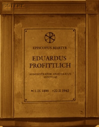 PROFITTLICH Edward Bogumil - Commemorative plaque, St Peter and St Paul church, Tallinn, source: et.wikipedia.org, own collection; CLICK TO ZOOM AND DISPLAY INFO