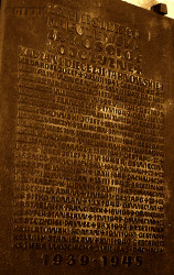 STASZAŁEK Francis - Commemorative plaque, Birth of the Blessed Virgin Mary cathedral basilica, Tarnów, source: strony.tarman.pl, own collection; CLICK TO ZOOM AND DISPLAY INFO