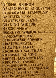 KUROWSKI Paul - Commemorative plaque, monument to the murdered, Tczew, source: www.panoramio.com, own collection; CLICK TO ZOOM AND DISPLAY INFO