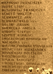 SIELSKI Julius Vaclav - Commemorative plaque, monument to the murdered, Tczew, source: www.panoramio.com, own collection; CLICK TO ZOOM AND DISPLAY INFO