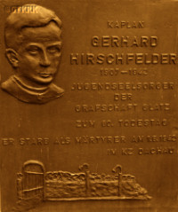 HIRSCHFELDER Gerard Francis John - Commemorative plaque, Telgte, source: de.wikipedia.org, own collection; CLICK TO ZOOM AND DISPLAY INFO