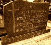 KAZIMIEROWICZ Henry Maximilian - Cenotaph, grave plague, parish cemetery, Tłokinia Kościelna, source: www.witkacologia.eu, own collection; CLICK TO ZOOM AND DISPLAY INFO