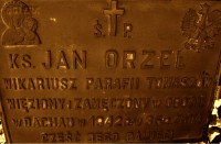 ORZEŁ John - Cenotaph, parish cemetery, Tomaszów Lubelski, source: www.rodzinakulik.eu, own collection; CLICK TO ZOOM AND DISPLAY INFO
