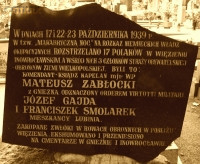 ZABŁOCKI Matthew George - Commemorative plaque - cenotaph, parish cemetery, Trzemeszno, source: www.wtg-gniazdo.org, own collection; CLICK TO ZOOM AND DISPLAY INFO