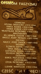 OLSZAK Henry - Commemorative plague, primary school, Trzyniec, source: okot.rajce.idnes.cz, own collection; CLICK TO ZOOM AND DISPLAY INFO