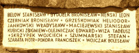 SZUMNARSKI Steven - Monument to the executed on 9.vii.1942, commemorative plaque with list of victims, Tuchorza, source: www.siedlec.pl, own collection; CLICK TO ZOOM AND DISPLAY INFO
