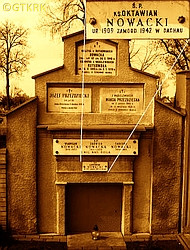 NOWACKI Octavian Mieczyslav Boleslav - Tombstone plaque (cenotaph?), old parish cemetery, Turek, source: turek.grobonet.com, own collection; CLICK TO ZOOM AND DISPLAY INFO