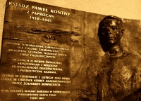 KONTNY Paul - Commemorative plaque, Holiest Heart of Jesus church, Tychy-Paprocany, source: info.wiara.pl, own collection; CLICK TO ZOOM AND DISPLAY INFO