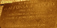 LATOCHA Alfons - Tablica nagrobna, cenotaf, cmentarz przykościelny, Ustroń, źródło: www.nieobecni.com.pl, zasoby własne; KLIKNIJ by POWIĘKSZYĆ i WYŚWIETLIĆ INFO