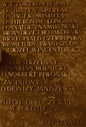 ZNAMIROWSKI Adam (Fr Anatol Mary) - Commemorative plaque, St Dominic church, Warsaw-New Town-New Town, source: own collection; CLICK TO ZOOM AND DISPLAY INFO