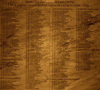 POHORECKI John - Commemorative plaque, military field cathedral, Warsaw, source: own collection; CLICK TO ZOOM AND DISPLAY INFO