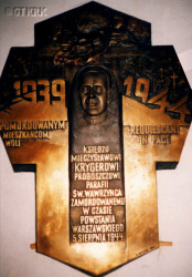 KRYGIER Mieczyslav - Commemorative plaque, St Lawrence parish church, Warszawa-Wola, source: www.sppw1944.org, own collection; CLICK TO ZOOM AND DISPLAY INFO