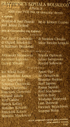 CIECIERSKI Casimir - Commemorative plaque to the victims of Wola hospital on 05.08.1944, St Clement Hofbauer parish church, Warsaw-Wola, source: pl.wikipedia.org, own collection; CLICK TO ZOOM AND DISPLAY INFO