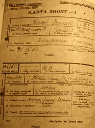 CZYMEK Karol - Karta zgonu, 25.09.1939, Warszawa, źródło: archiwumallegro.com.pl, zasoby własne; KLIKNIJ by POWIĘKSZYĆ i WYŚWIETLIĆ INFO
