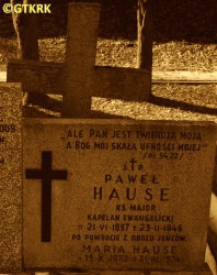 HAUSE Paul Henry - Tombstone, Powązki Military Cemetery, Warsaw, source: pl.wikipedia.org, own collection; CLICK TO ZOOM AND DISPLAY INFO