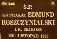 ROSZCZYNIALSKI Edmund - Tombstone, old parish cemetery, Wejherowo, source: mogily.pl, own collection; CLICK TO ZOOM AND DISPLAY INFO