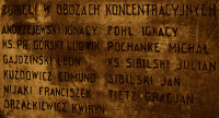 SIBILSKI Julian - Commemorative plaque, „Heroes and Martyrs” monument, Wielichowo, source: own collection; CLICK TO ZOOM AND DISPLAY INFO